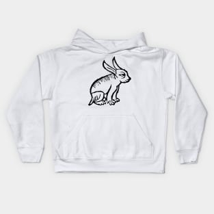 The Rabbit - Medieval Graphic Kids Hoodie